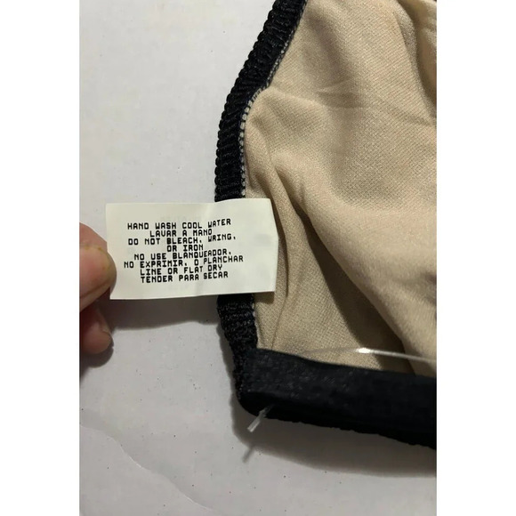 St. Tropez Swim Bikini Top Black Size 7/8 NWT - Picture 6 of 6